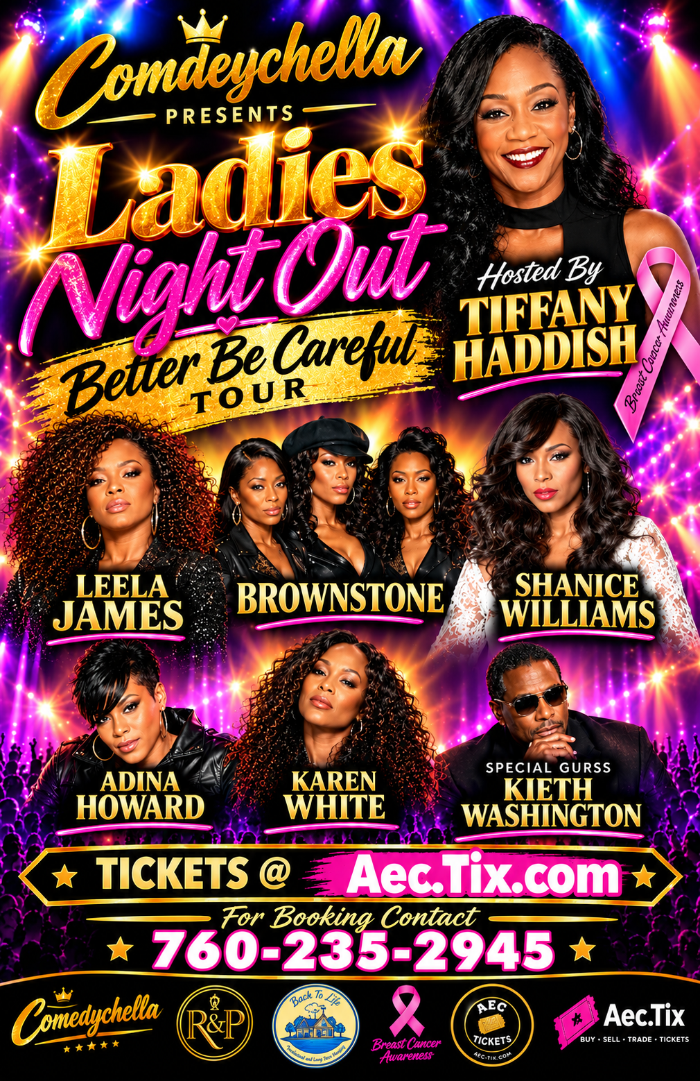Ladies Night Out concert flyer